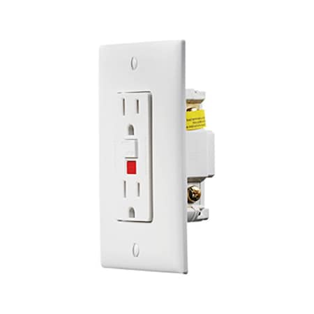 Overtime S801 Ac Gfci Outlet With Cover-Plate, White OV88862